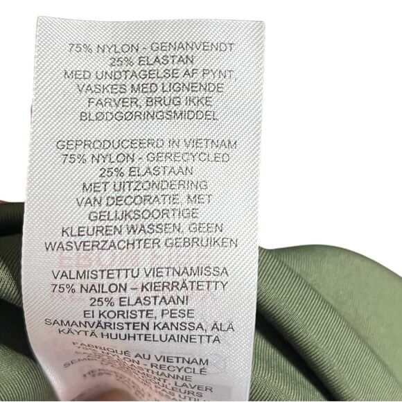 Gymshark High-Waisted Leggings Green Stretch Recycled Nylon Women’s Size Small - Picture 11 of 11